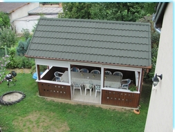 -opened wooden house for 12 people